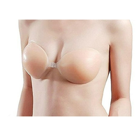 Strapless Silicone Made Self-Adhesive Strapless Bra - Seamless and Backless Bra (Best Strapless Bra For F Cup)