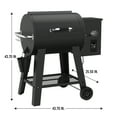 Expert Grill 28" Pellet Grill with Wheels, 22lb Capacity Hopper, Black