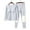 Gray, variant on Ruimatai Women's Winter Thermal Underwear Set Detachable Chest Pad Round Neck Top Knee Pants Warm Home Pajamas Soft Linen Polyester Solid Casual