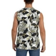 thumbnail image 4 of Balery Abstract Watercolor Men's Sleeveless Muscle Shirts Workout Tank Top, Moisture Wicking, Odor Protection-, 4 of 8