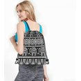 thumbnail image 3 of Mochila con cordón de elefante, diseño vintage de flores y animales, ideal para deportes, fitness y yoga, para hombre y mujer., 3 of 5
