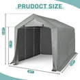 thumbnail image 2 of 8’X 12’outdoor storage shelter shed, 2 of 15