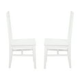 thumbnail image 4 of Linon Percival Indoor Wood Dining Side Chair, Set of 2, White, 4 of 9