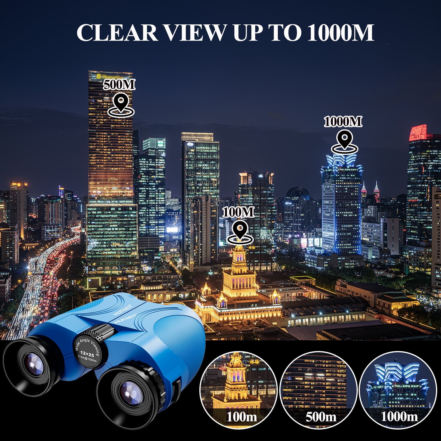 BEBANG 12x25 Kids Binoculars,FMC,BAK4, Small Compact Binoculars for Bird Watching Camping Sports