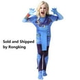 thumbnail image 5 of Boys Girls Jumpsuit Blue Aliens Cosplay Costume Bodysuit for 3-10 Year, 5 of 6