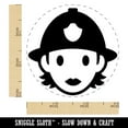thumbnail image 2 of Occupation Firefighter Fire Woman Icon Self-Inking Rubber Stamp Ink Stamper - Yellow Ink - Small 3/4 Inch, 2 of 7