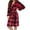 Red, variant on FDGIU Women's Plush Bathrobe with Hood & Pockets, Long Fluffy Fleece Robe for Women, Cozy Warm Hooded Sleepwear Loungewear