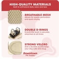 thumbnail image 4 of GFDYREE Step in Dog Harness for Small Dogs No Pull, Medium, Khaki - Adjustable Harness with Padded Mesh Fabric and Reflective Trim - Buckle Strap Harness for Dogs, 4 of 7