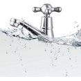 thumbnail image 5 of KAIYANG 1 par de grifos para lavabo, grifo de lavabo con palanca cruzada para agua fría y caliente para baño, 5 of 5