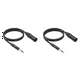 thumbnail image 1 of 2X Cable de Audio Jack de 6,35 mm una XLR Cable de Interfaz Balanceado Macho de 6,35 mm (1/4 Pulg.) una XLR Macho de 3 Pines para Micrófono, 1,8 Metros, 1 of 5