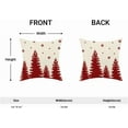 thumbnail image 5 of Christmas Pillow Covers 16x16 Inch Set of 2 White Red Christmas Tree Snowflakes Decor Throw Pillows Winter Xmas Holiday Outdoor Cushion Cases for Couch Bed Decorations, 5 of 6
