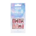 thumbnail image 1 of KISS Voguish Fantasy Holiday Press-on Nails - Medium Length, Coffin Shaped, 1 of 9