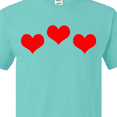 thumbnail image 4 of Inktastic 3 Red Hearts T-Shirt, 4 of 5