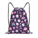 thumbnail image 1 of Fotbe Skull mushroom space Bolsa Mochila con Cordón Estampada, Bolsa de Gimnasio Deportiva, Bolsa Cinch, Bolsa con Cordón para Hombres y Mujeres-Small, 1 of 6