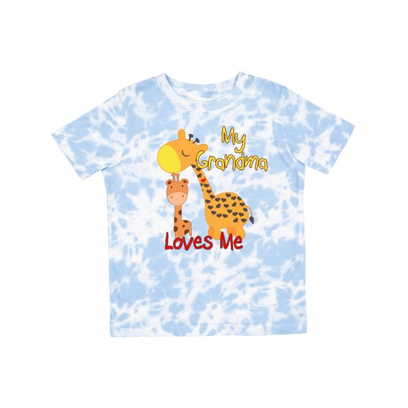 Inktastic My Grandma Loves Me Giraffe Boys or Girls Toddler T-Shirt