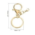 thumbnail image 2 of Uxcell Key Chain Rings Lobster Claw Clasps Keyring for DIY, Gold 10 Pack, 2 of 5