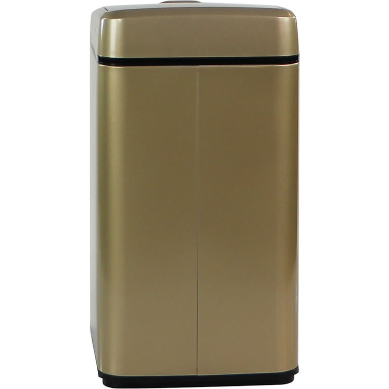 Hanover 9-Liter / 2.3-Gallon Trash Can with Sensor Lid in Gold