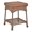Honey, variant on Jeco Resin Wicker Outdoor 17"W x 17"D Patio Square End Table in White