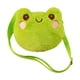 thumbnail image 2 of Bolso bandolera ligero con cremallera y forma de animal para regalar. Verde rana, 2 of 9