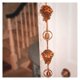 thumbnail image 5 of 3X Pine Cone Shaped Rain Chain, Ancient Graffiti Pine Cone Decorative Hanging Chain, Metal Iron Bells, 5 of 5