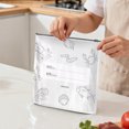thumbnail image 1 of Rangement Refermable en Aluminium Réutilisable – Durable, Étanche, Réutilisable, Sachets Autobloquants Refermables avec Étiquette et Verrou à Glissière, Poches sous Vide à Glissière pour Légumes, Fruits, Viande, 1 of 5