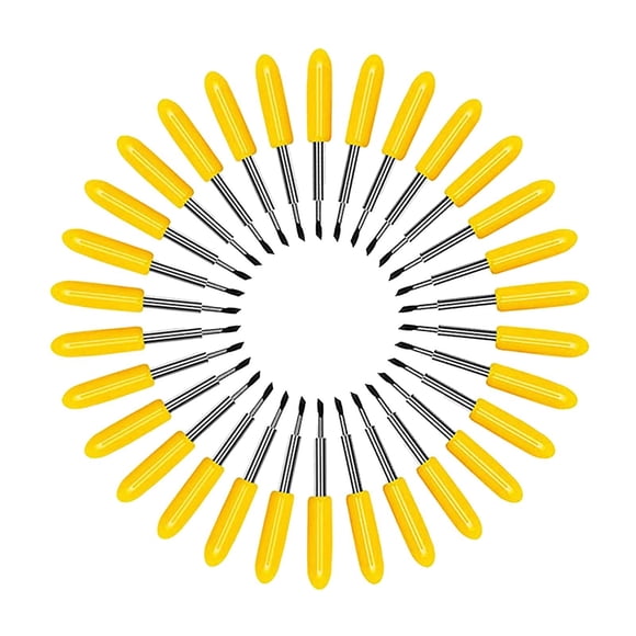 yuksok 30Pcs Replacement Blades for Air 2 Maker 30 degree Yellow