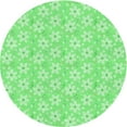 thumbnail image 1 of Ahgly Tapis d'Intérieur Lavable en Machine Carré Vert, 3 Pieds Carré, 1 of 7