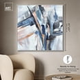thumbnail image 4 of Unfolding Hues Canvas Print Coastal Wall Decor by Art Remedy, Silver Frame, 40 x 40, 4 of 6