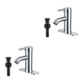 thumbnail image 3 of Yuarrent Grifo de baño de acero inoxidable para un fácil control y durabilidad No es fácil dejar huellas dactilares Type3 NO3, 3 of 6