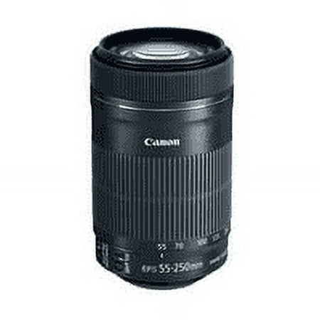 Canon - EF-S55-250mm F4-5.6 IS STM Telephoto Zoom Lens for EOS DSLR Cameras - Black