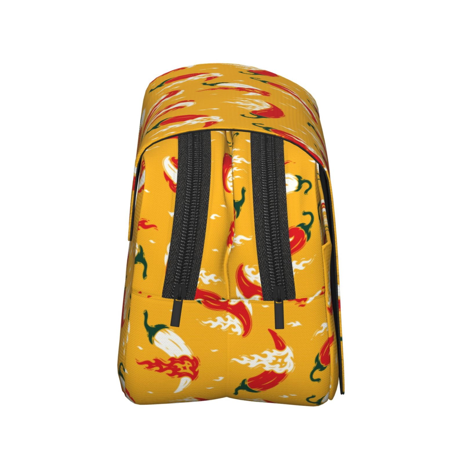 Rateoe Hot Chilli Pattern Double Clamshell Pen Case, Storage Organizer with Two Zipper Compartments– Holds Up to 50 Pencils & Pens