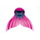 thumbnail image 2 of Aleta monofín Ajustable tipo sirena Sweet Rocket color rosa con gris talla S, 2 of 3