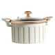 thumbnail image 1 of Olla de vidrio para estufa de 8L, fácil de limpiar, tazón para fideos de vidrio, utensilios de cocina de vidrio, pasta instantánea blanco, 1 of 9