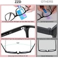 thumbnail image 5 of Blue Light Blocking Glasses for women/men - ZZD 3Pack Computer Reading/Gaming/TV/Phones Glasses, 5 of 6