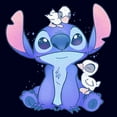thumbnail image 2 of Toddler's Lilo & Stitch Sitting With Ducks  Graphic Tee Navy Blue 3T, 2 of 3