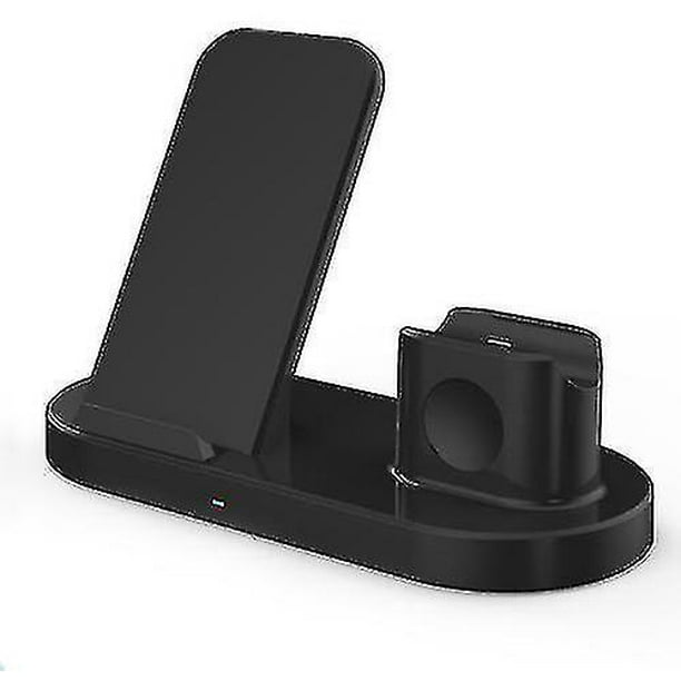 Black Wireless Apple Phone Charger 3in1 Wireless Charging Station