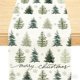 thumbnail image 1 of Camino de mesa navideño con árboles y copos de nieve. Decoración invernal para la cocina y el comedor, ideal para fiestas en interiores y exteriores. Medidas: 33 x 183 cm (13 x 72 pulgadas). Material:, 1 of 6
