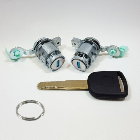 2010 Womens Element - Ri-Key Security - New Left and Right Door Lock Cylinder Set (Driver and Passenger) For Honda Element 2010 With One Matching Key