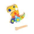 thumbnail image 3 of HILABEE Dinosaur Screwdriver Board Set Busy Board Early Development Wooden Screw Driver A, 3 of 9