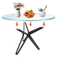 thumbnail image 3 of Metal Modern Table Base, Pedestal Dinning Table Legs with Suction Cups 26*28.4in, 3 of 8
