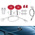 thumbnail image 2 of Para Coche Kit de pasador de pestillo para capó de coche, cerraduras de motor de aluminio, accesorios para coche (rojo), 2 of 8