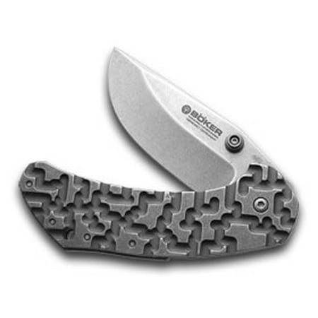 BOKER TREE BRAND Milled Titanium Minos Lock Blade Pocket Knife Knives