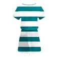 thumbnail image 3 of Mini Vestido de Verano Color Sólido Cuello en V Manga Corta Vestido de Becerro Medio, Vestido Corto de Verano, 3 of 5