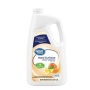 Great Value Hard Surface Formula 64 oz, for Hard Floors, Remove Dirt and Grime, Restores Natural Shine, Citrus Scent, 3217W, 64 oz