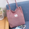 thumbnail image 4 of Bolso de mano para mujer, bolso grande de pana, bolso de mano para mujer, bolso de mano para mujer, bolso de mano para universidad, trabajo, escuela de niñas, 4 of 5