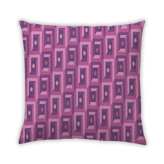 Ahgly Company Outdoor Square Contemporary Throw Pillow, 18 inch by 18 inch
