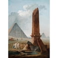 thumbnail image 3 of Hubert Robert 14x18 Black Modern Framed Museum Art Print Titled - The Farandole Amidst Egyptian Monuments (1733-1808), 3 of 5