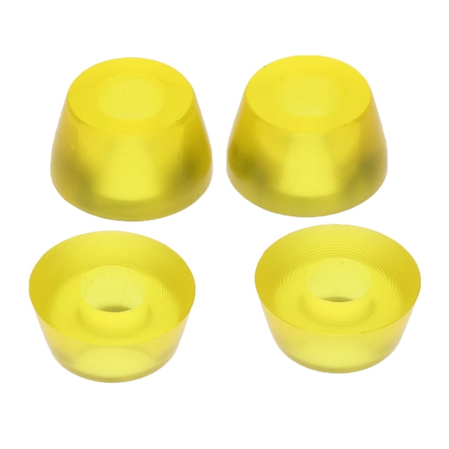 4pcs Bujes para Camiones de Monopatín Longboard Sunnimix 90A Amarillo transparente Reemplazo del buje