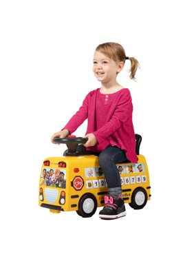 Spark. Create. Imagine. CoComelon School Bus Ride-on with Letters, Numbers, & Music, Unisex
