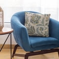 thumbnail image 6 of Plutus Brands Blue Amazonian Floral Luxury Throw Pillow-Size:24" x 24", 6 of 9